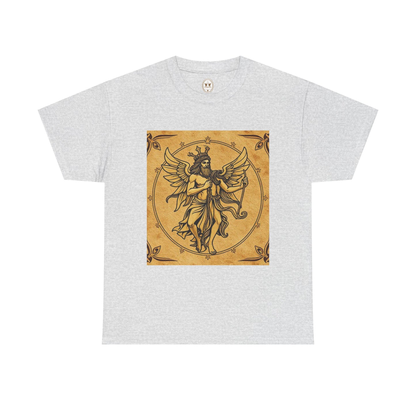Unisex Heavy Cotton T-Shirt, Pencil Art, Gemini Zodiac Design