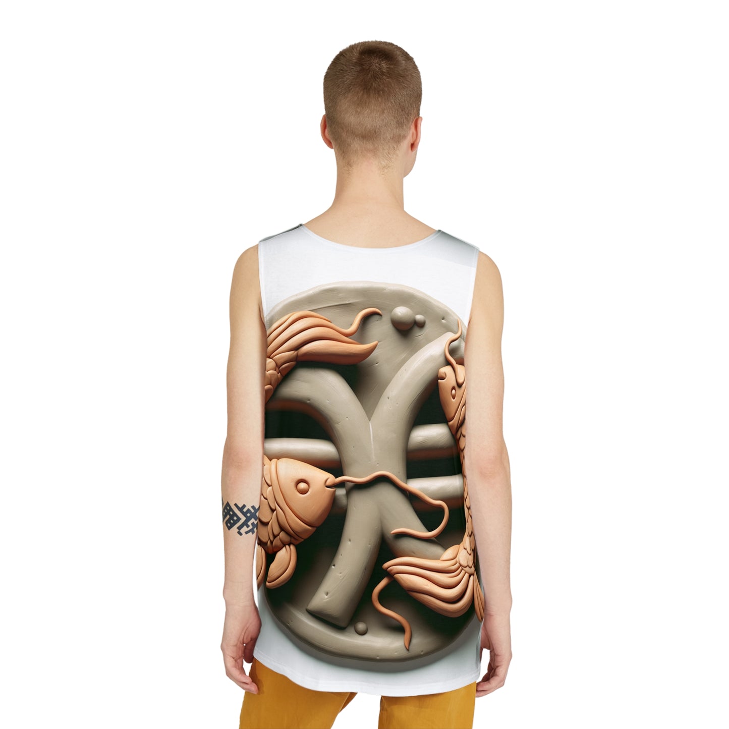 Men's Tank (AOP), Regular fit, Pisces Space Zodiac Sign