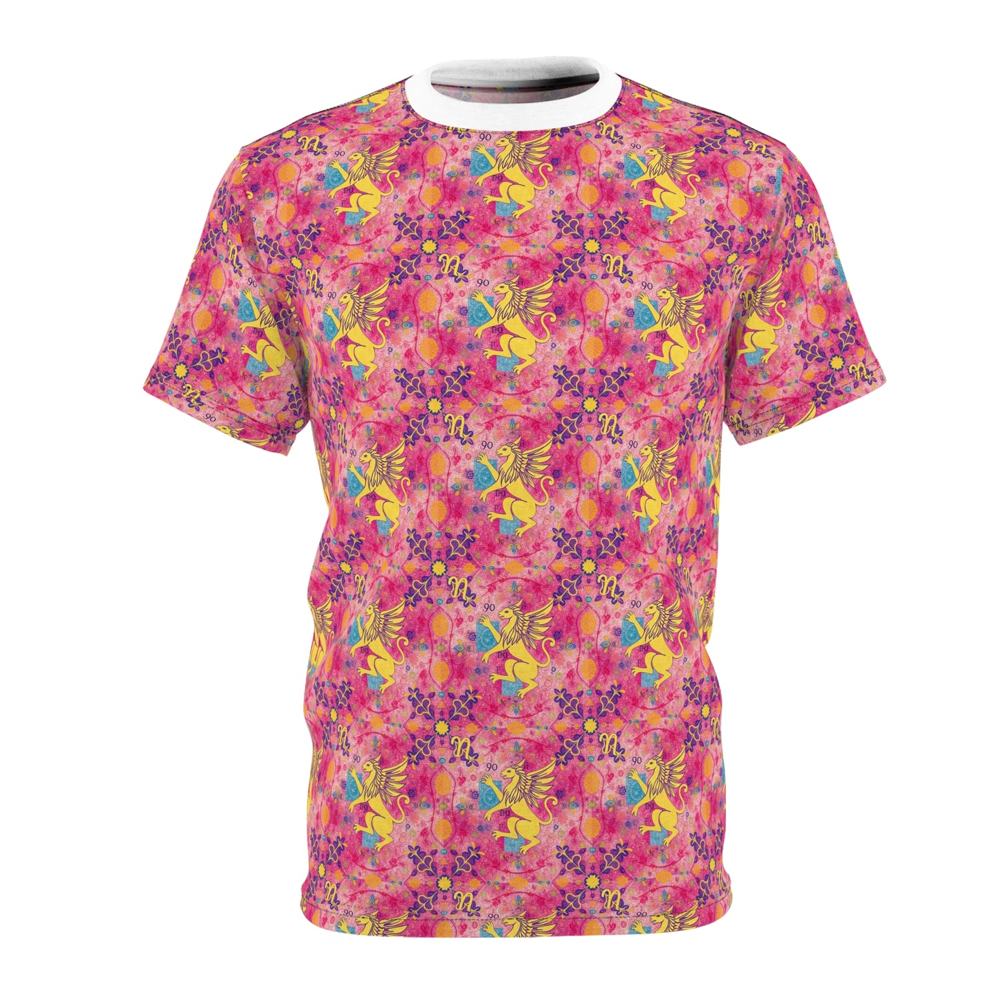 Unisex Cut & Sew T-Shirt, AOP, Virgo, Zodiac, Pattern