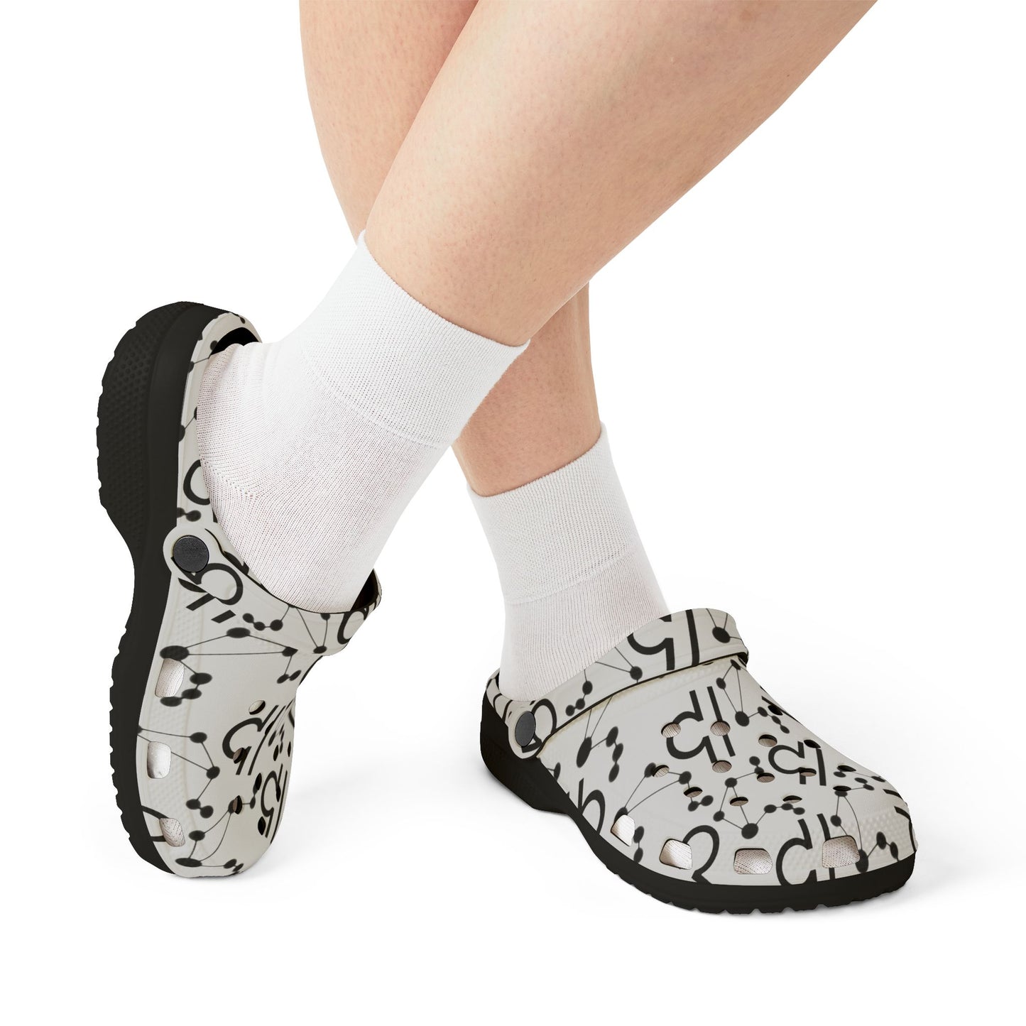 EVA Foam Rubber Shoes (AOP), Material 100% EVA, Libra Zodiac Design