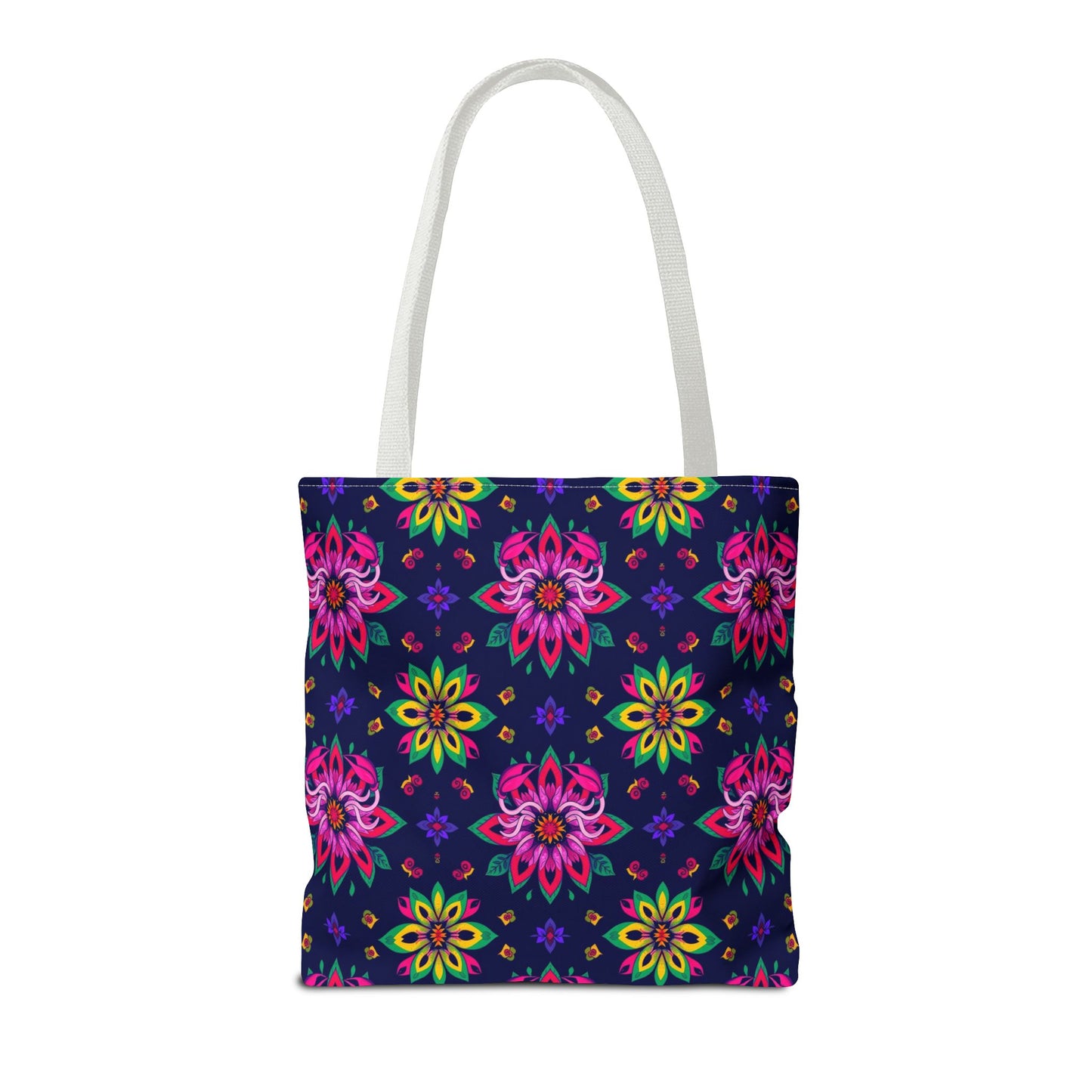 Tote Bag (AOP), Scorpio, Zodiac v2, Flower Pattern