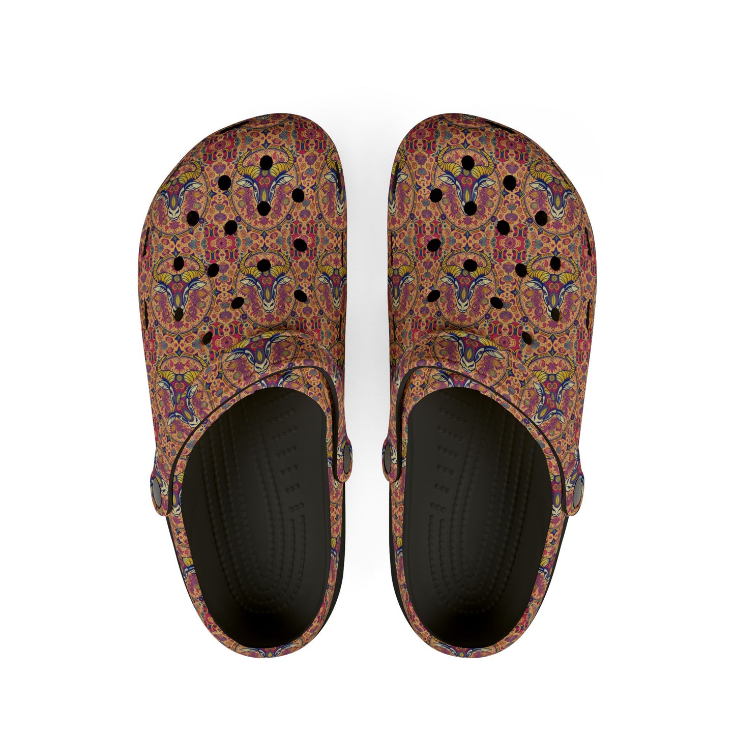 EVA Foam Rubber Shoes, (AOP), Taurus, Zodiac v4, Pattern