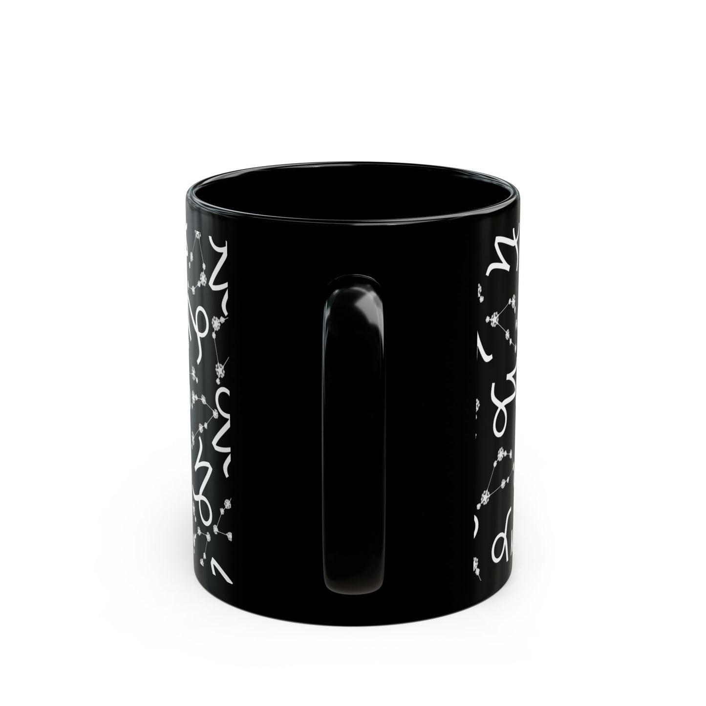 Zodiac 11oz Black Mug Capricorn Zodiac Sign