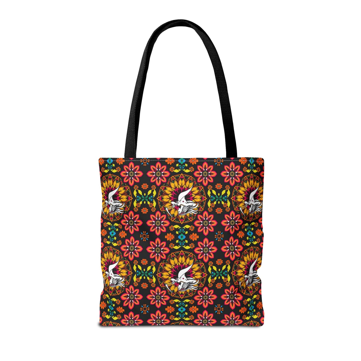 Tote Bag (AOP), Sagittarius, Zodiac v1, Flower Pattern