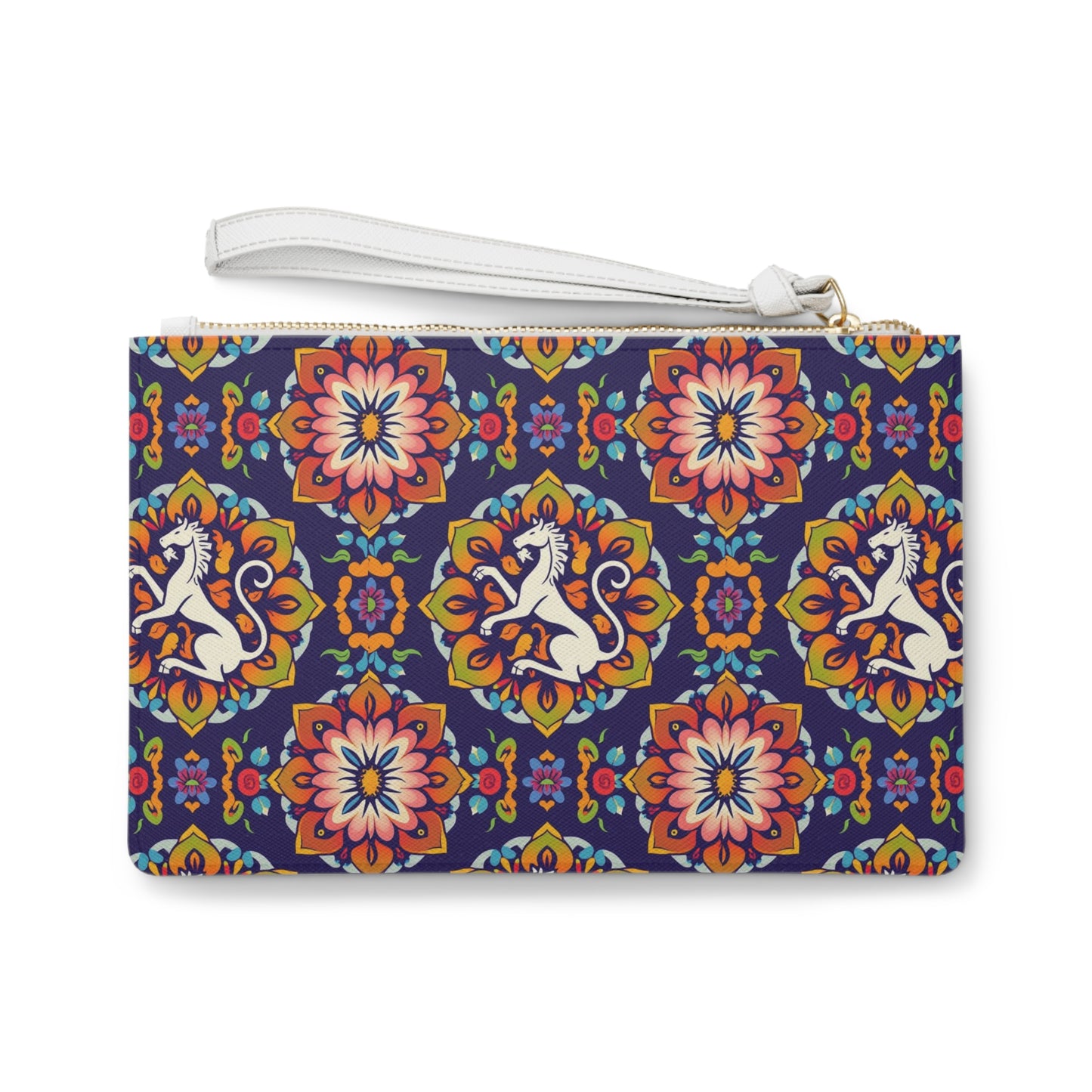 Clutch Bag, Virgo, Zodiac v2, Flower Pattern
