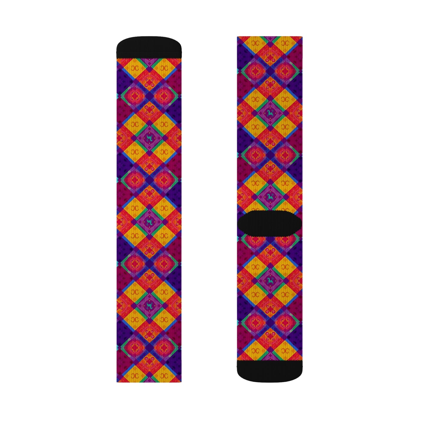 Sublimation Socks, Virgo, Zodiac v1, Shapes Pattern