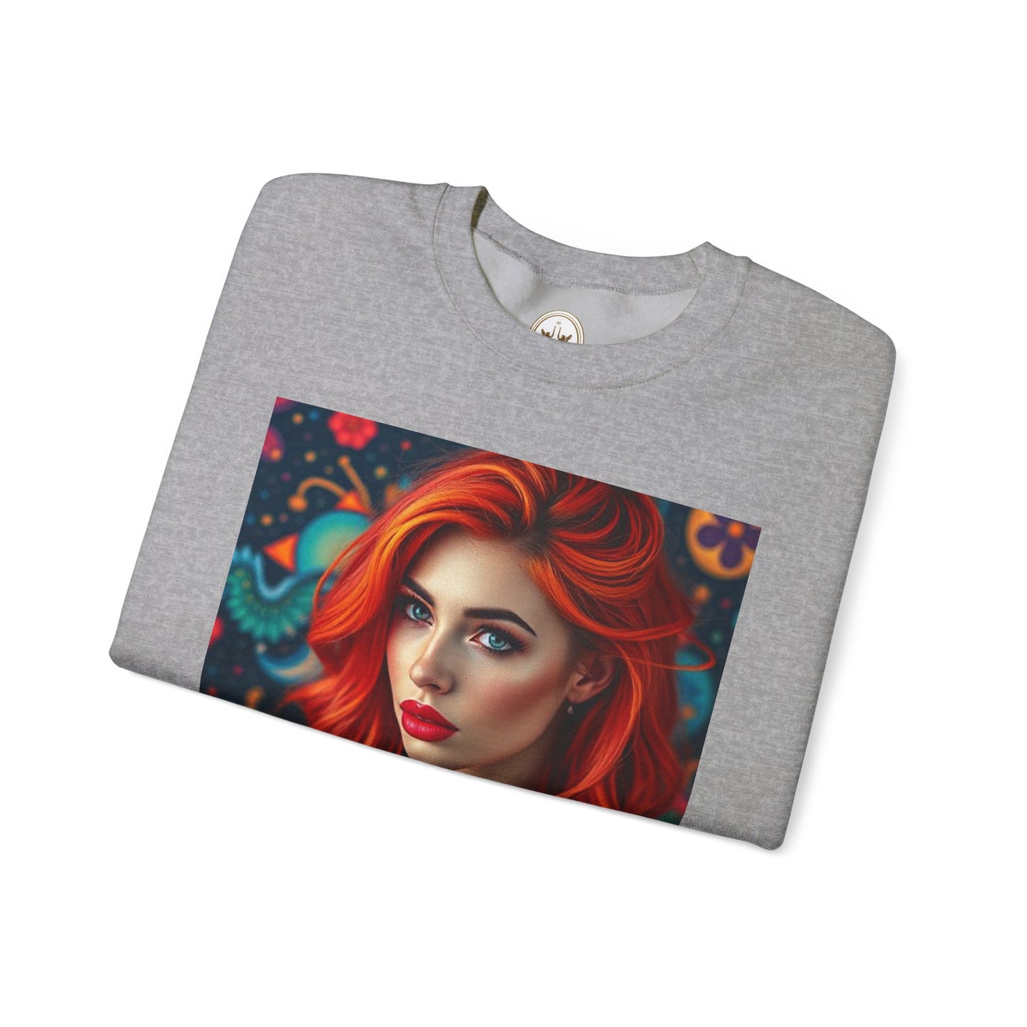 Unisex Heavy Blend™ Crewneck Sweatshirt, Aquarius, Zodiac v1, Sexy Pattern