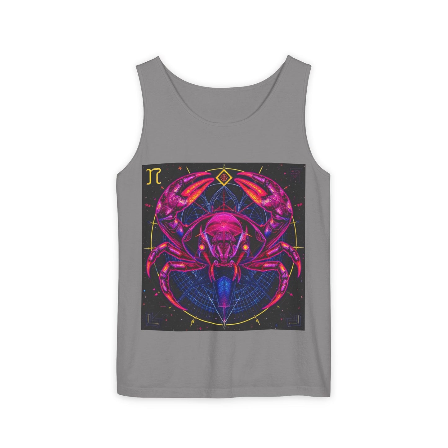 Unisex Garment-Dyed, Tank Top, Cancer, Pop Art, 100% US cotton