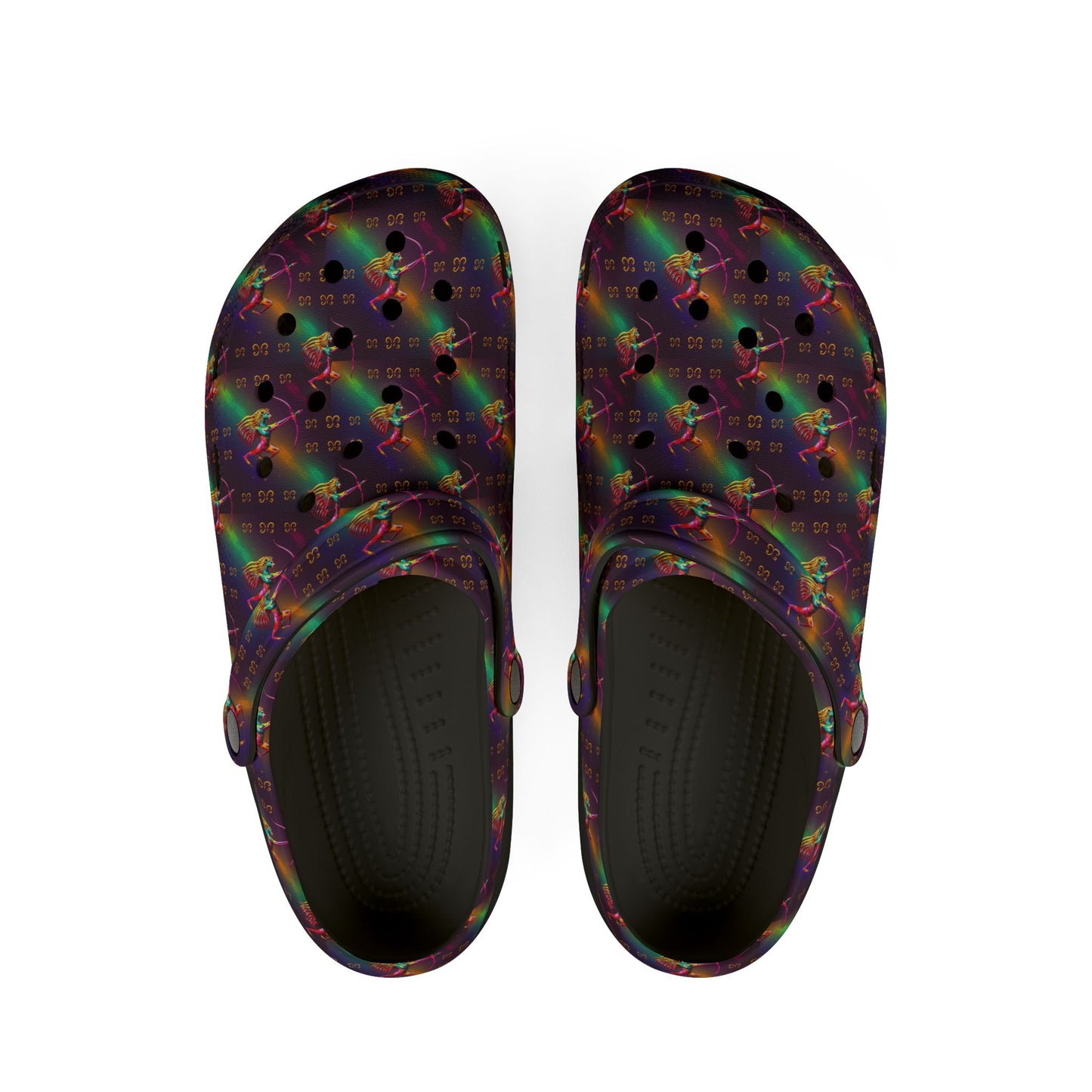 EVA Foam Rubber Shoes, (AOP), Sagittarius, Zodiac v1, Pattern