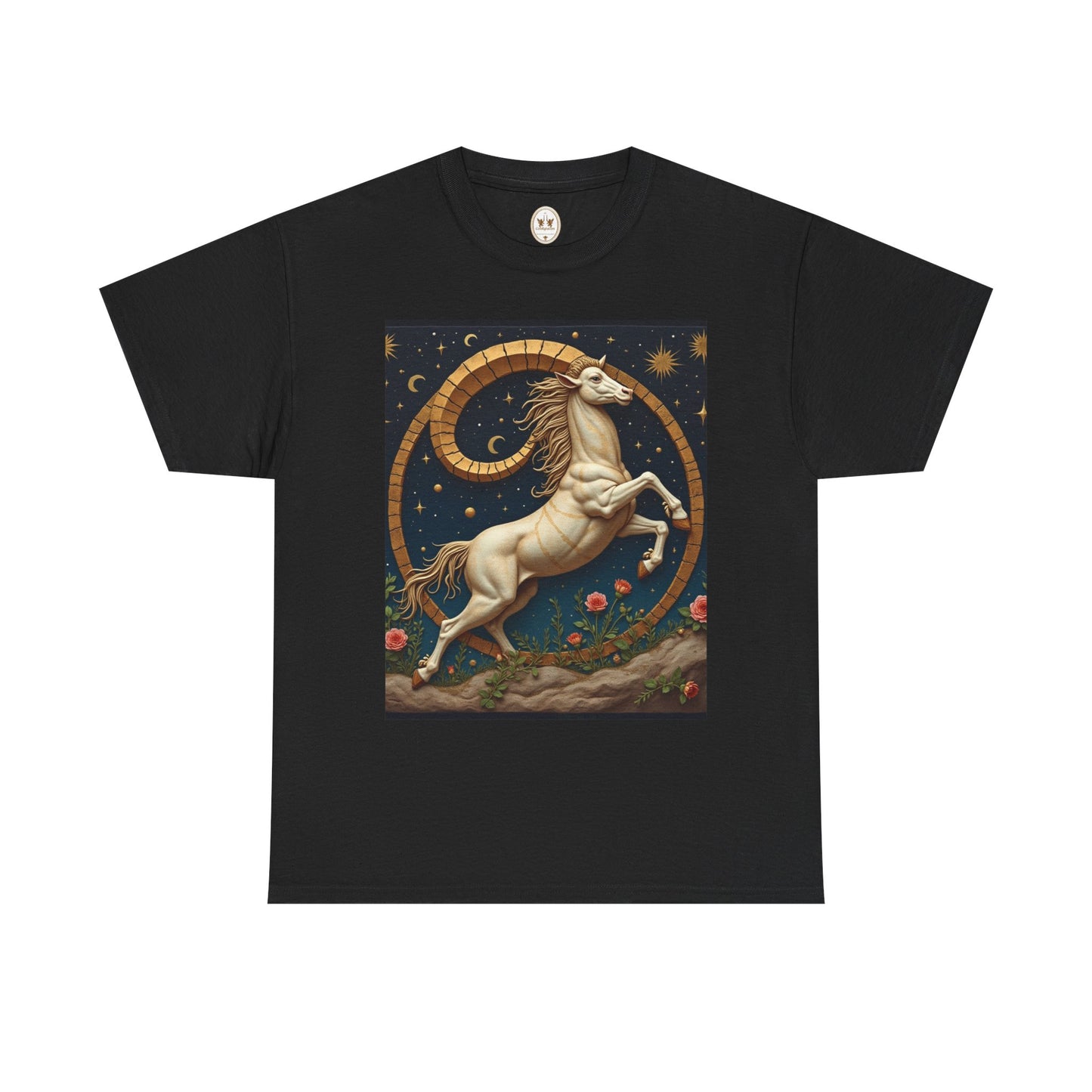 Unisex Heavy Cotton T-Shirt, Aries Animal. Zodiac Design