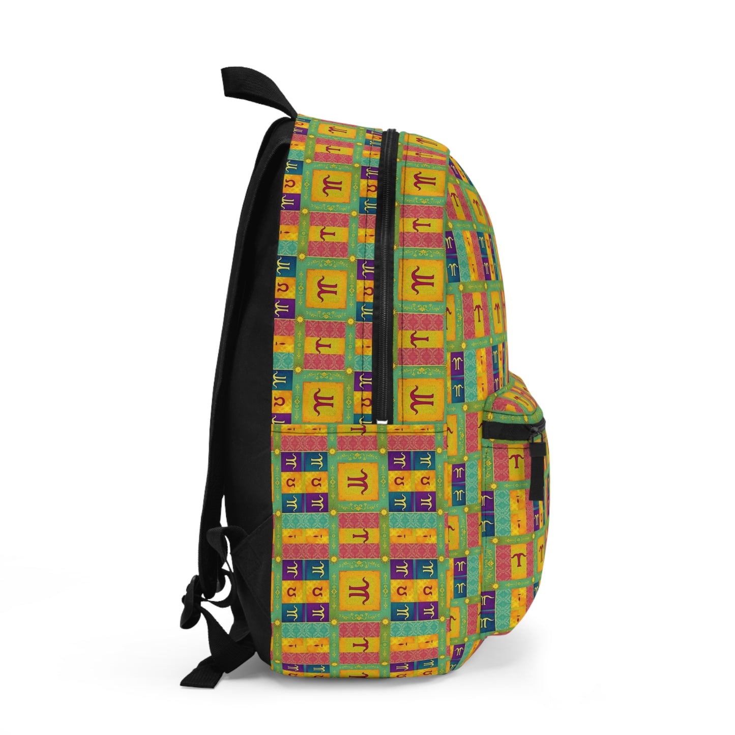 Backpack, Aquarius, Zodiac v2, Shapes Pattern
