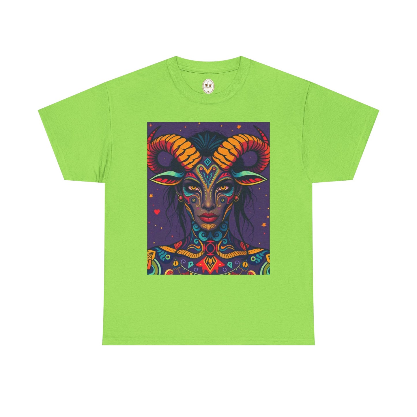 Unisex Heavy Cotton T-Shirt, Taurus, Zodiac v3, Sexy Art