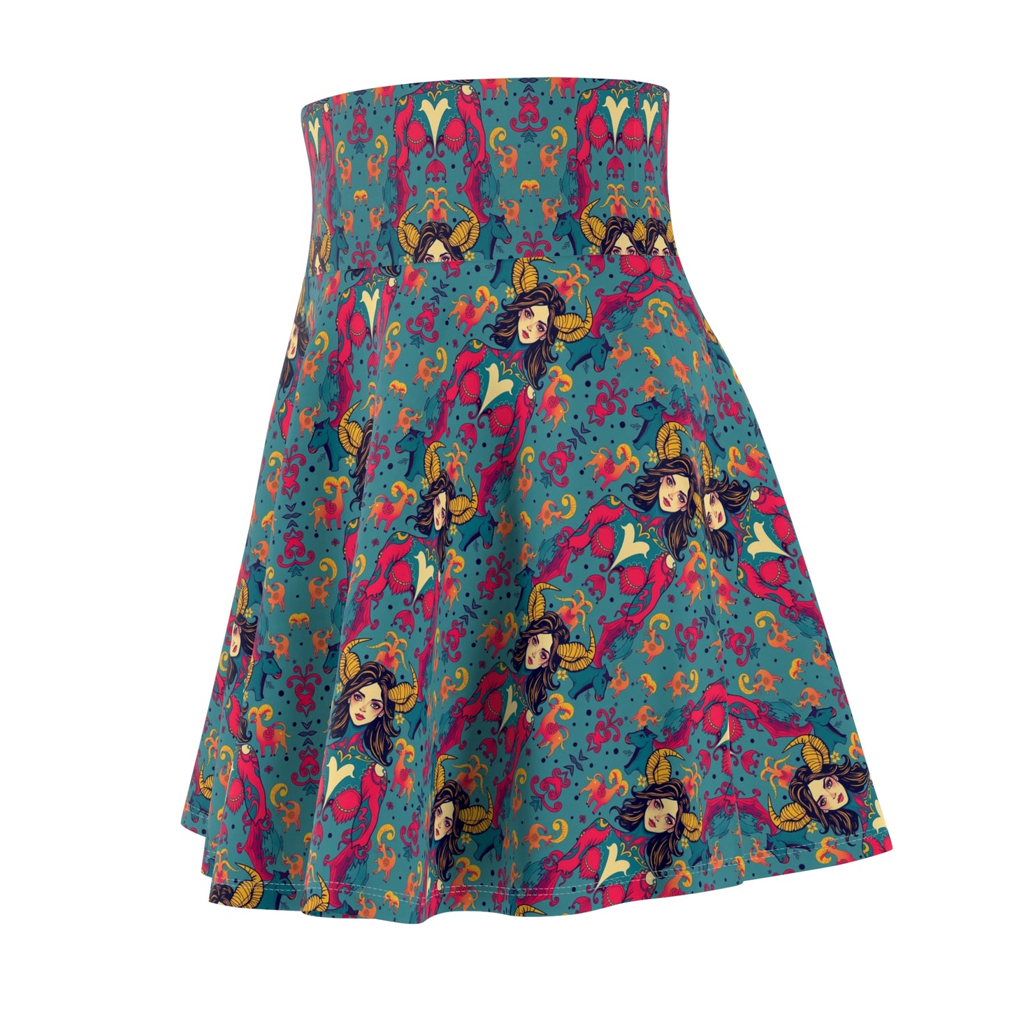 Women's Skater Skirt, (AOP), Taurus, Zodiac, Sexy Pattern