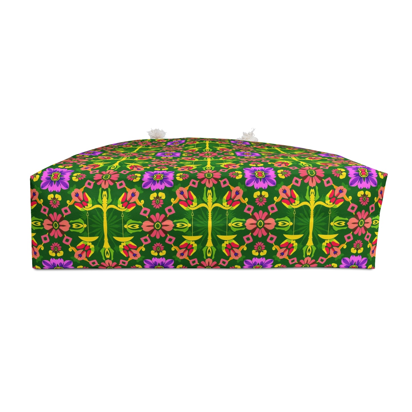 Weekender Bag, Libra, Zodiac, Flower Pattern