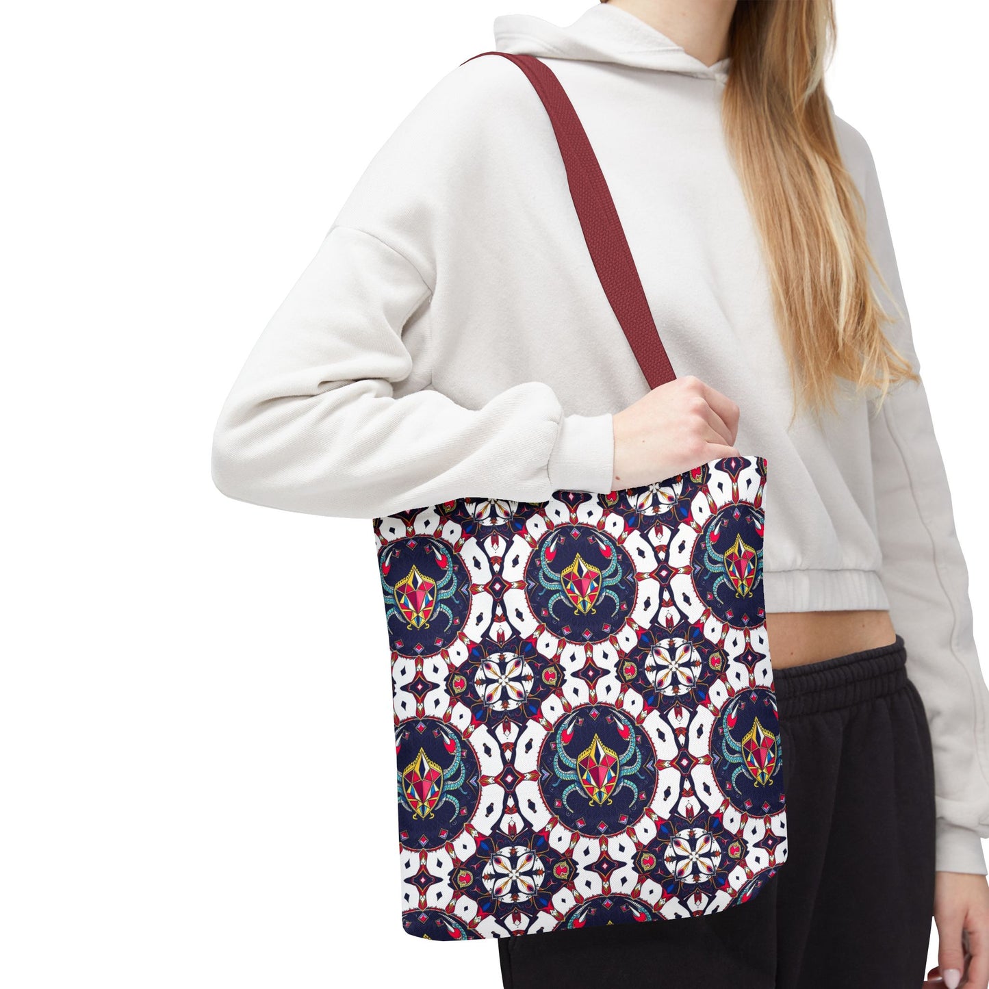 Tote Bag (AOP), Scorpio, Zodiac v1, Jewel Pattern