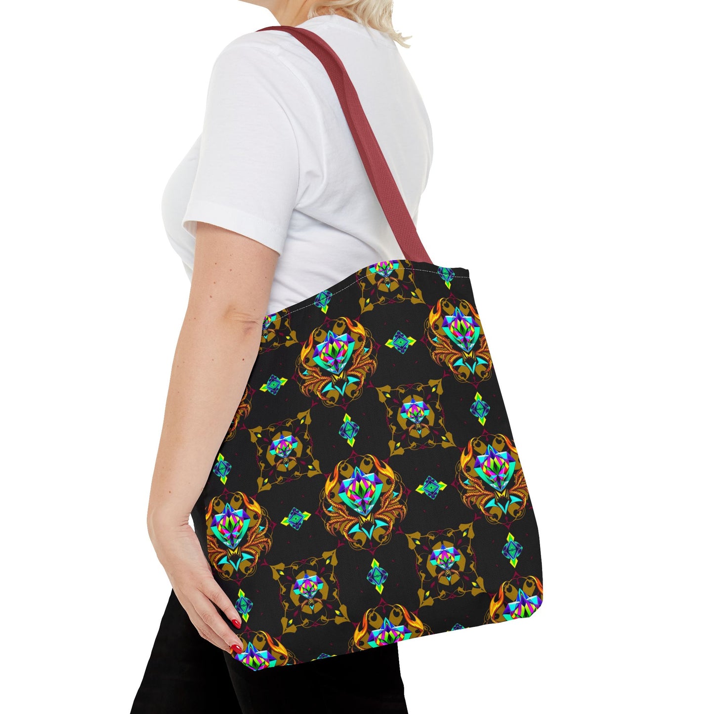Tote Bag (AOP), Scorpio, Zodiac, Jewel Pattern