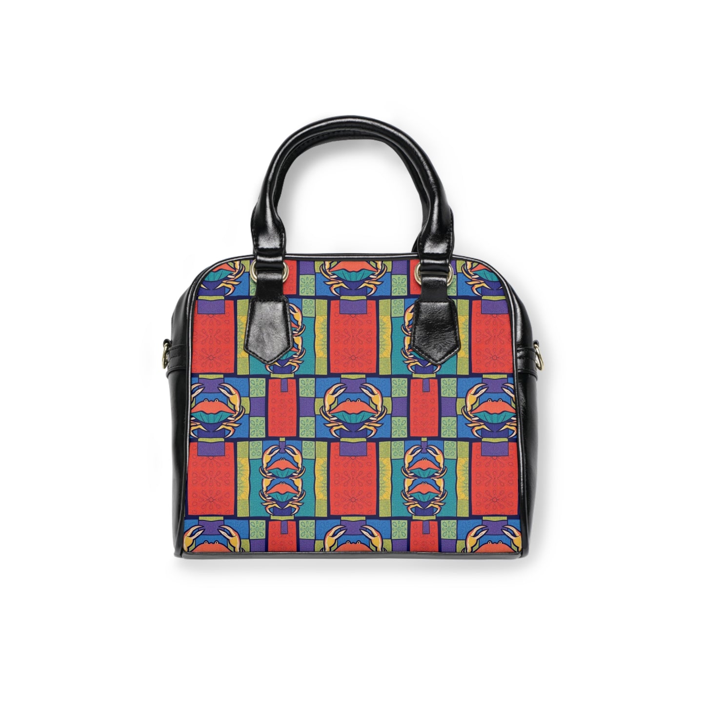 Shoulder Handbag, Cancer, Zodiac v3, Shapes Pattern