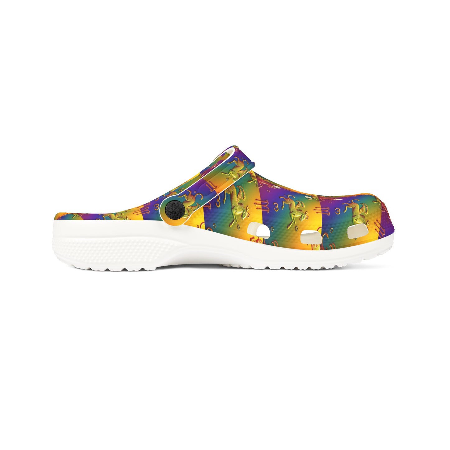 EVA Foam Rubber Shoes, (AOP), Virgo, Zodiac v4, Pattern