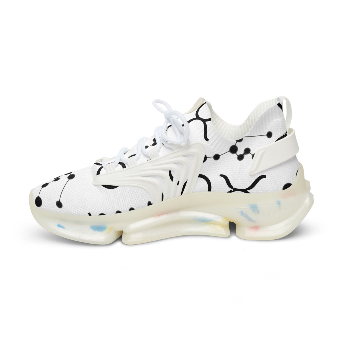 Men's Mesh Sneakers, Taurus Zodiac Sign, all over print