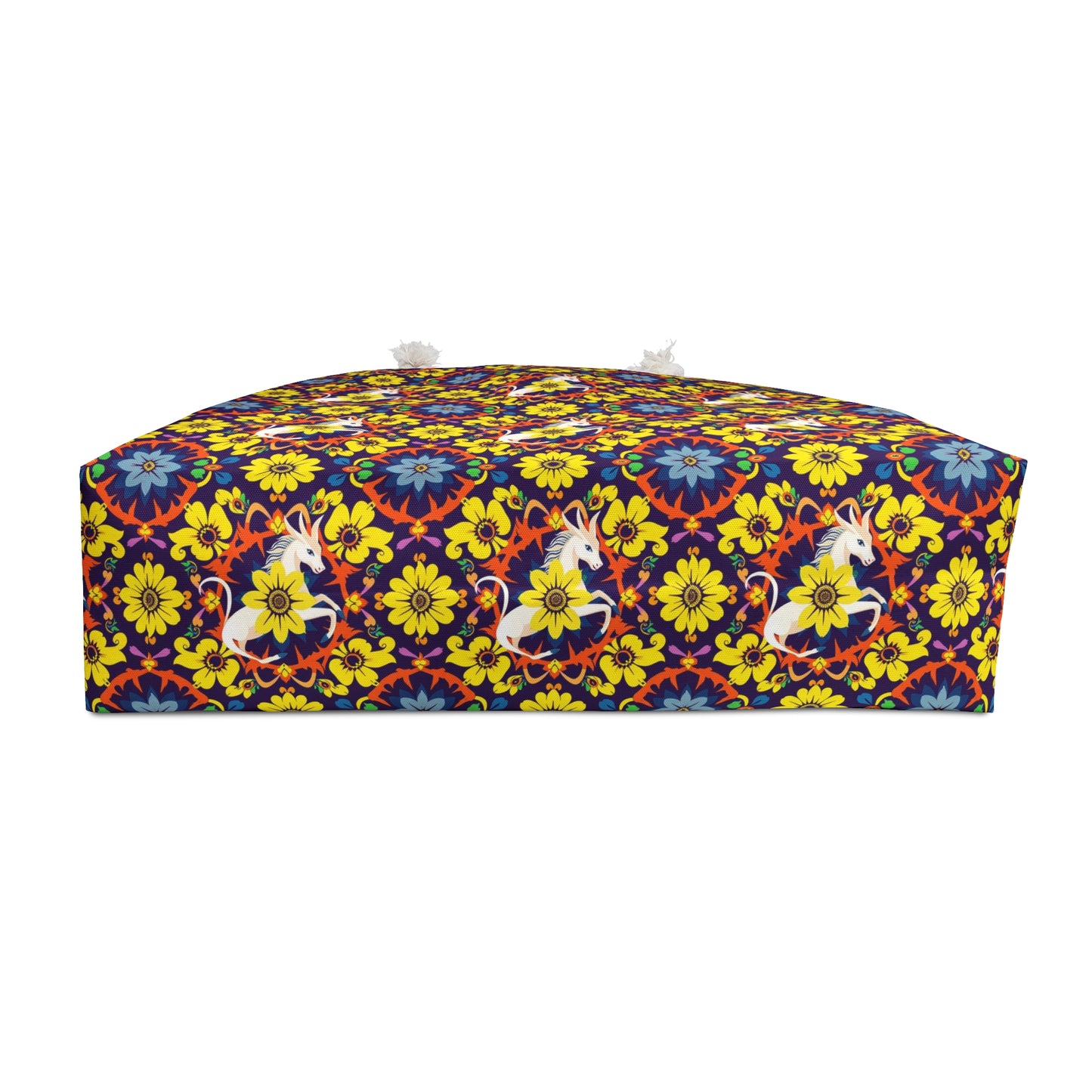 Weekender Bag, Aquarius, Zodiac v1, Flower Pattern