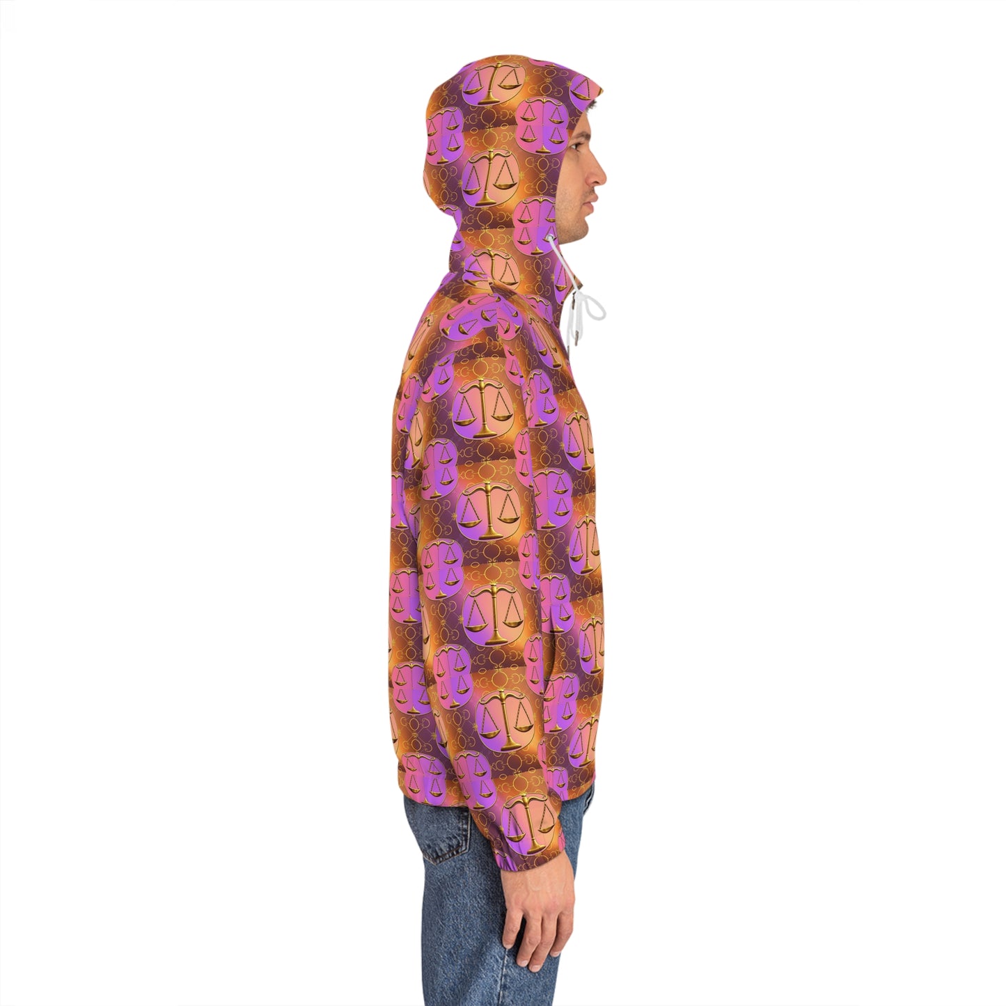 Full-Zip Hoodie (AOP), Libra, Zodiac v2, Pattern