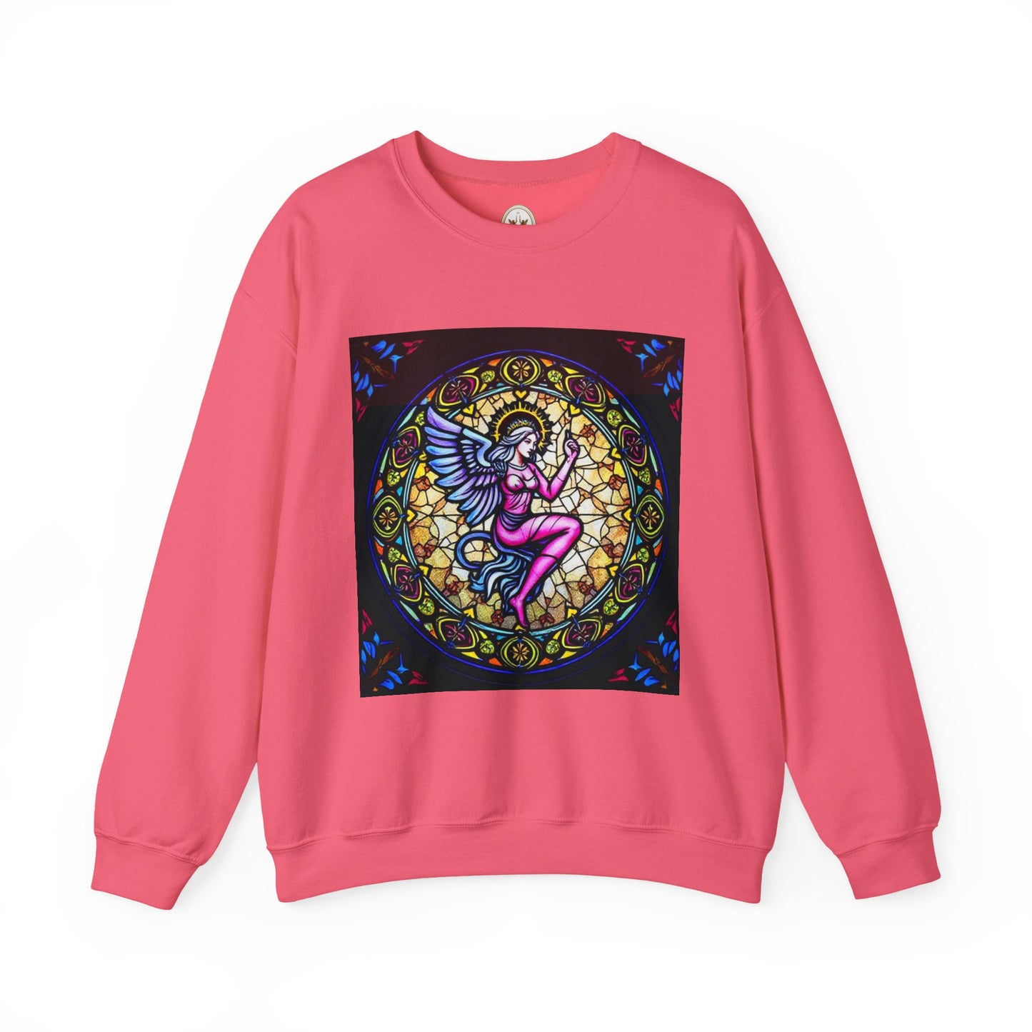 Unisex Heavy Blend™ Crewneck Sweatshirt, Glass 1, Virgo Zodiac Design