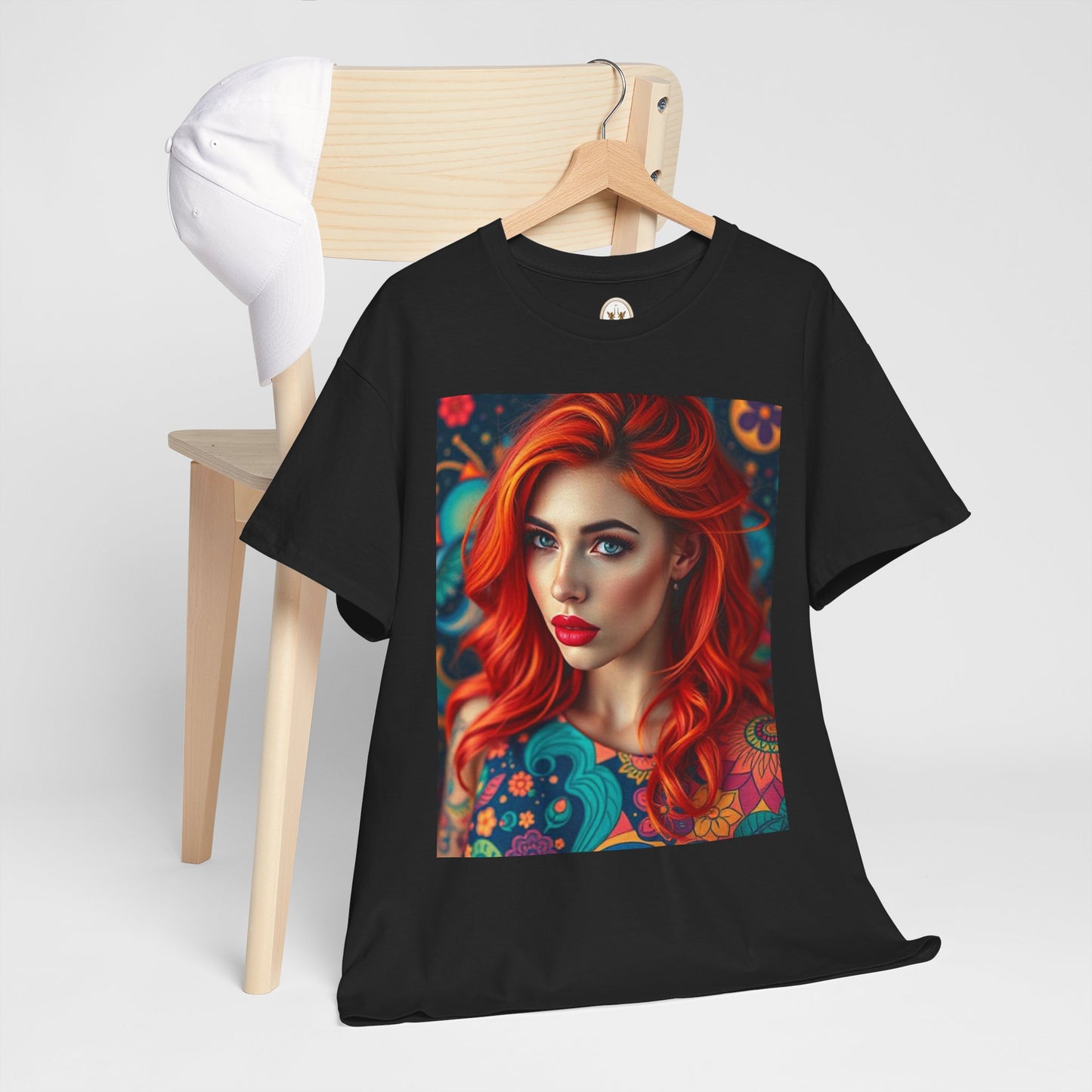 Unisex Heavy Cotton T-Shirt, Aquarius, Zodiac v1, Sexy Art