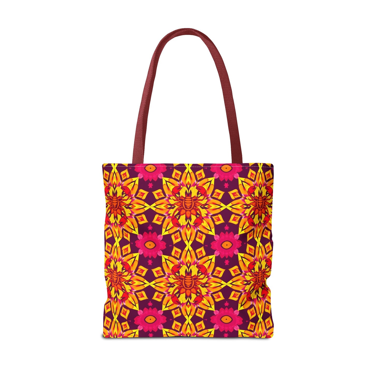 Tote Bag (AOP), Scorpio, Zodiac, Flower Pattern