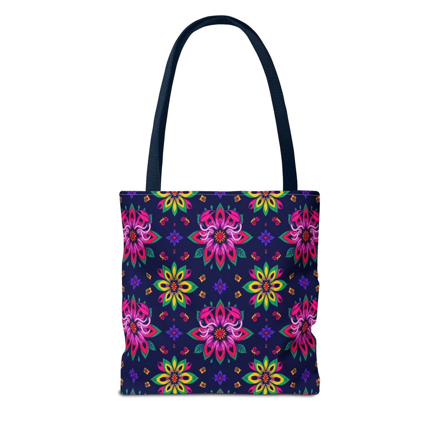 Tote Bag (AOP), Scorpio, Zodiac v2, Flower Pattern