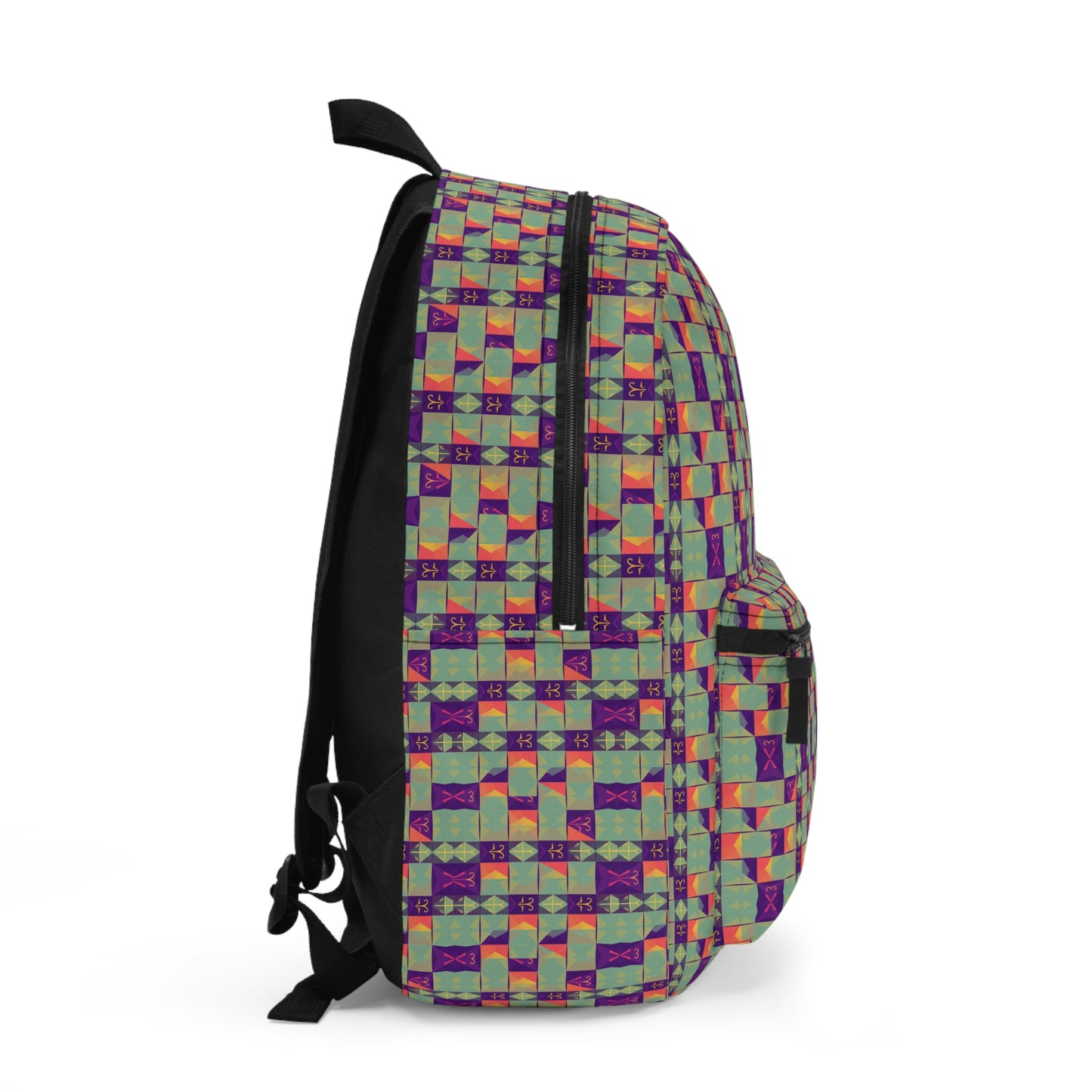 Backpack, Aquarius, Zodiac, Shapes Pattern