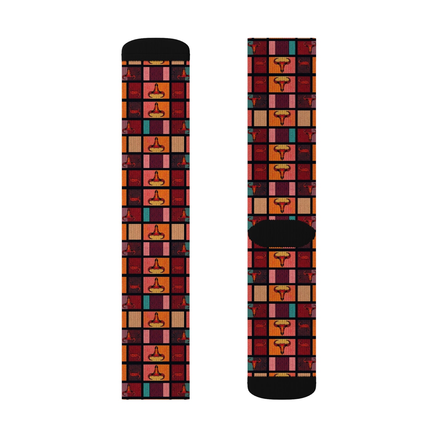 Sublimation Socks, Taurus, Zodiac, Shapes Pattern