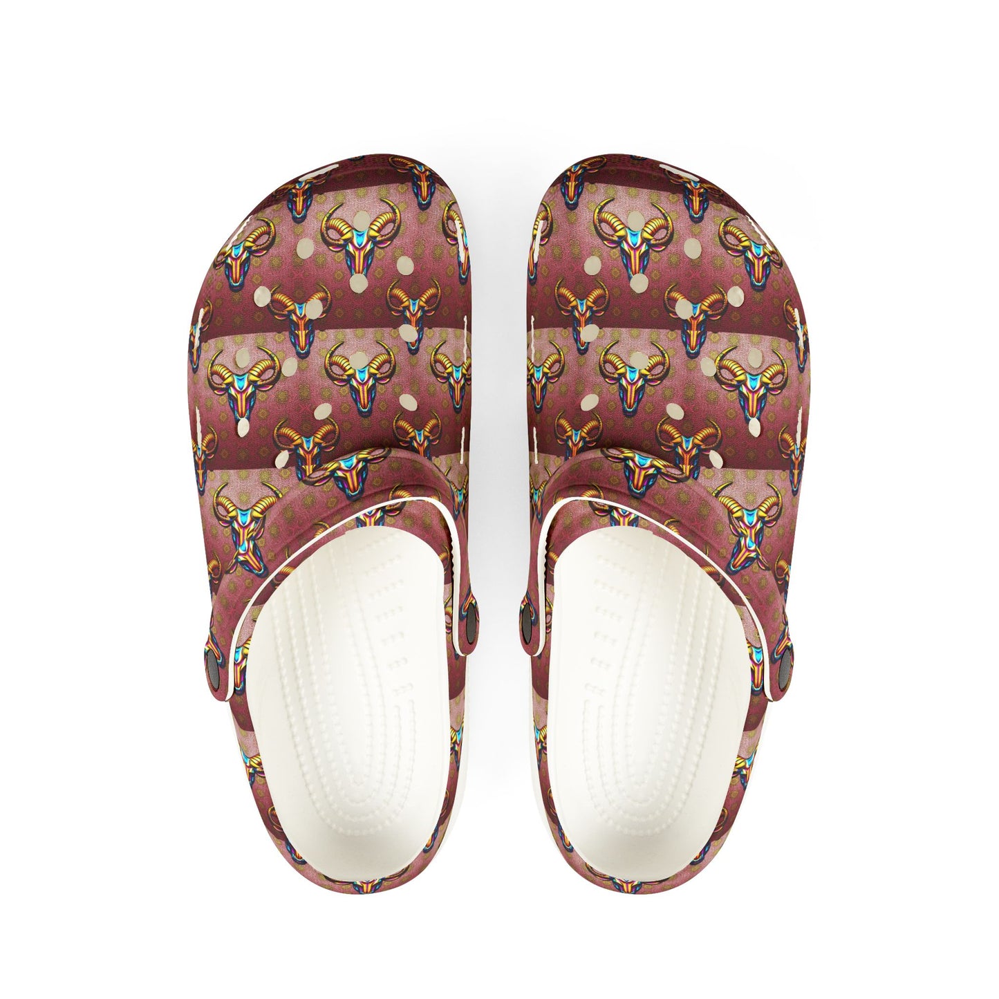 EVA Foam Rubber Shoes, (AOP), Taurus, Zodiac, Pattern