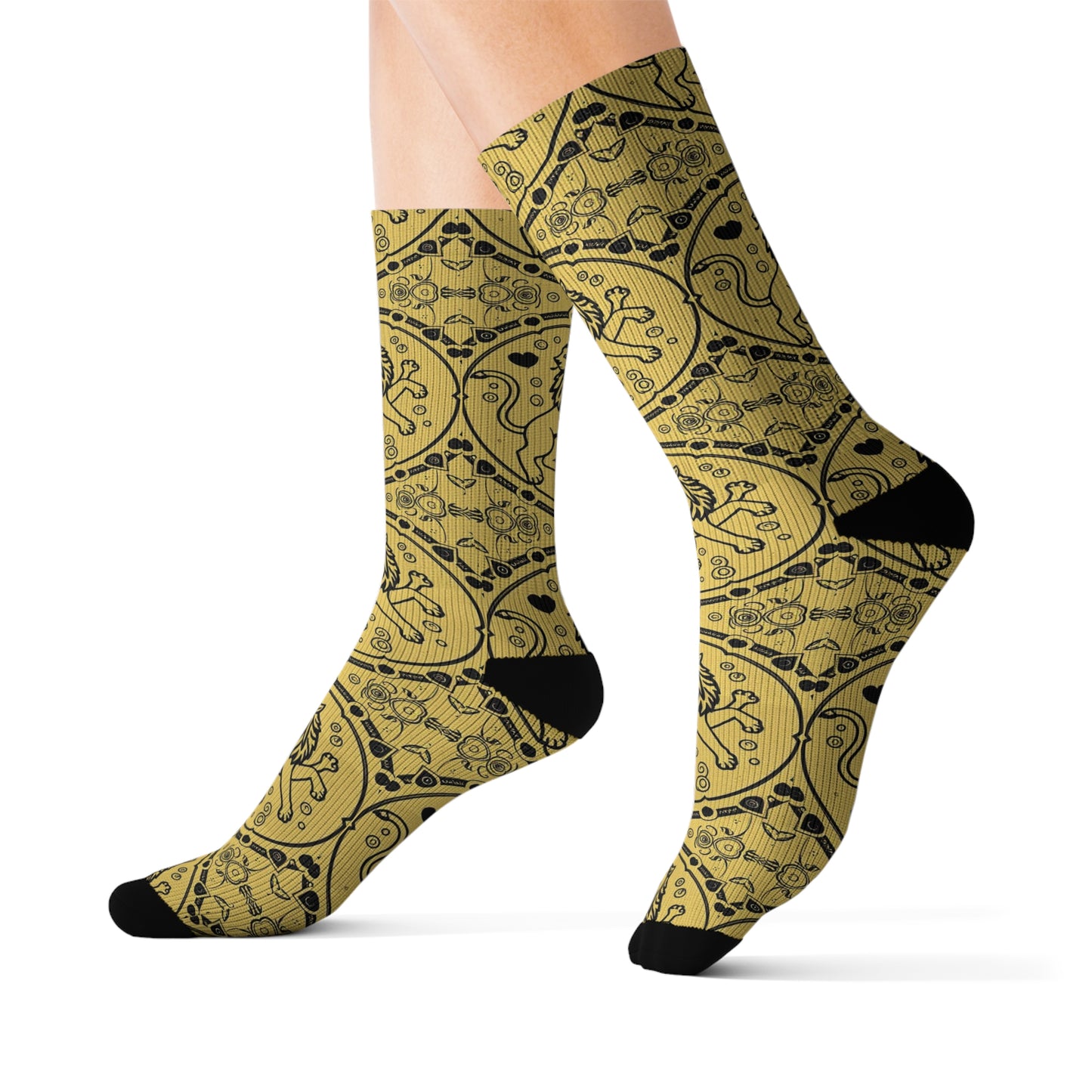 Sublimation Socks, Leo, Zodiac v1, Pattern