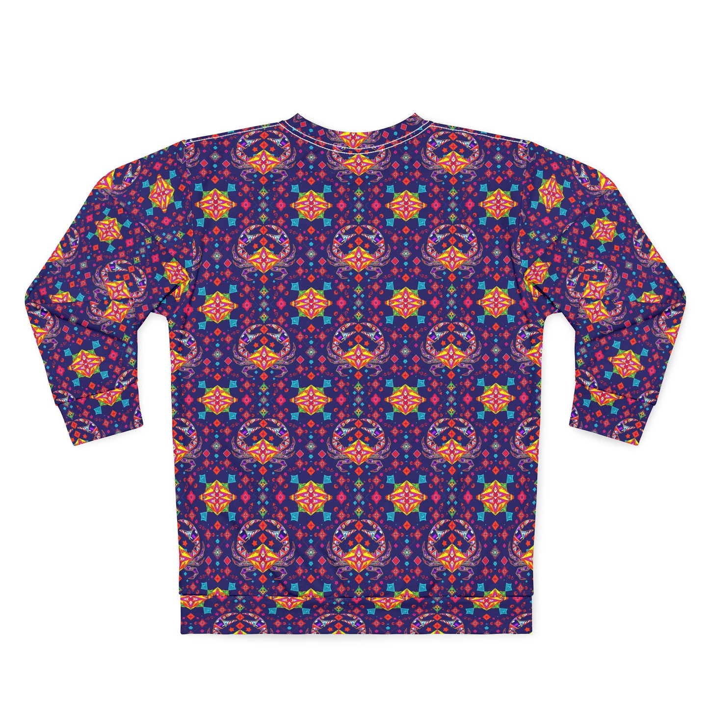 Unisex Sweatshirt (AOP), Cancer, Zodiac v2, Jewel Pattern