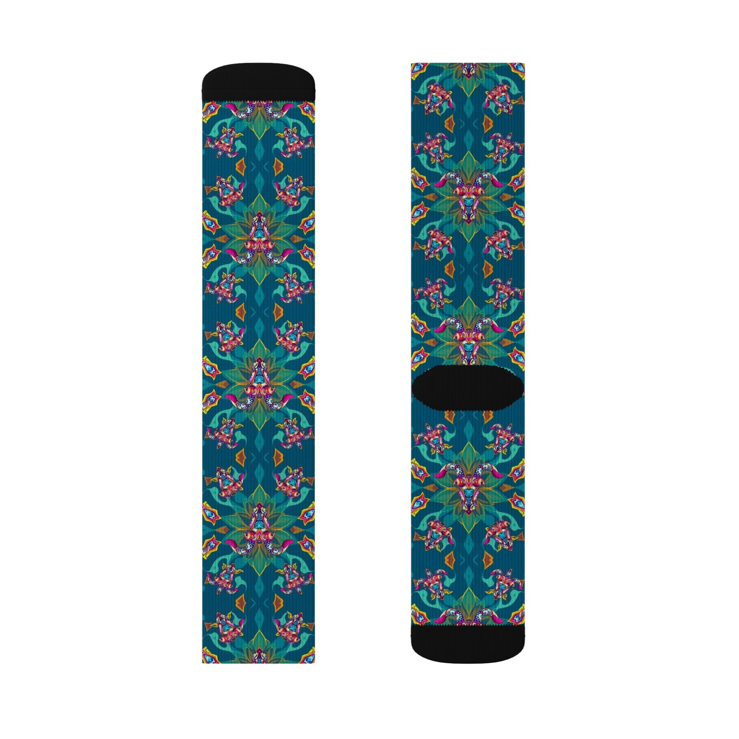 Sublimation Socks, Taurus, Zodiac v2, Jewel Pattern