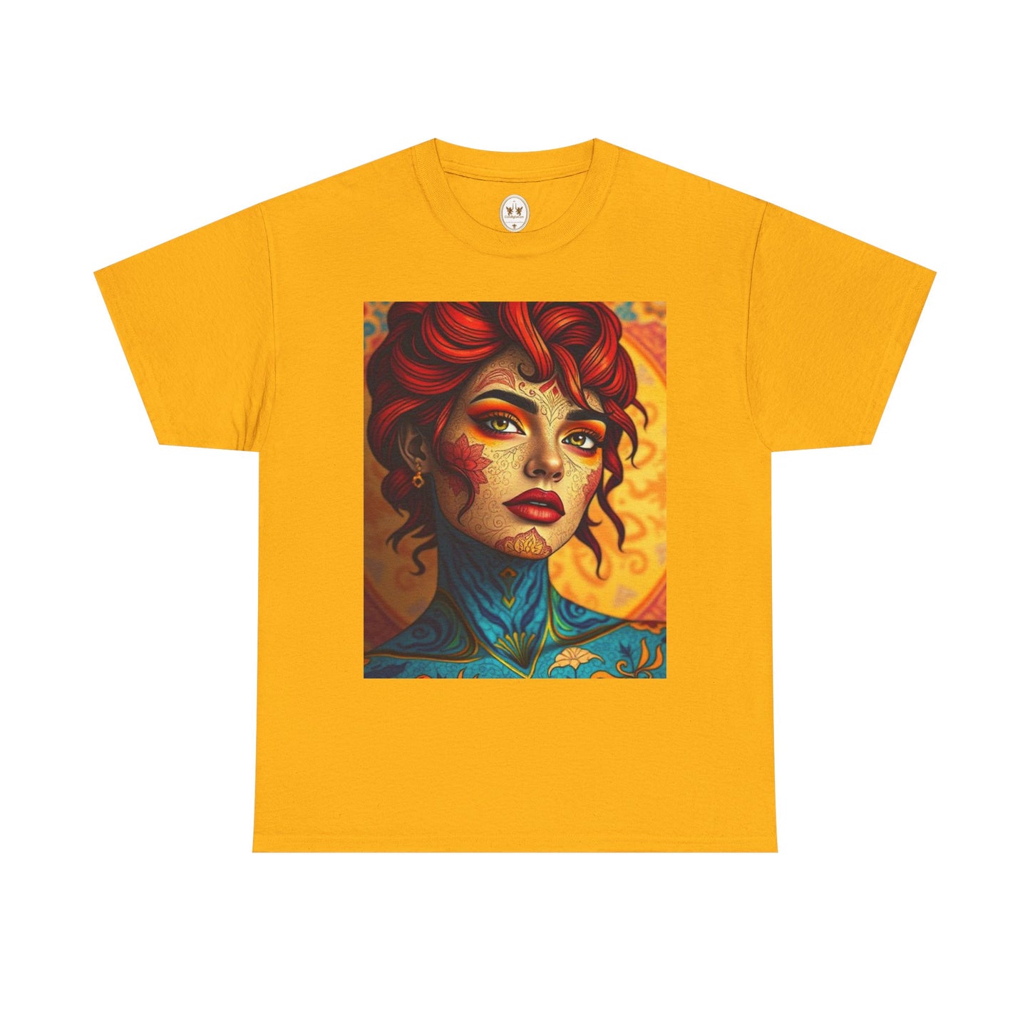 Unisex Heavy Cotton T-Shirt, Aquarius, Zodiac, Sexy Art