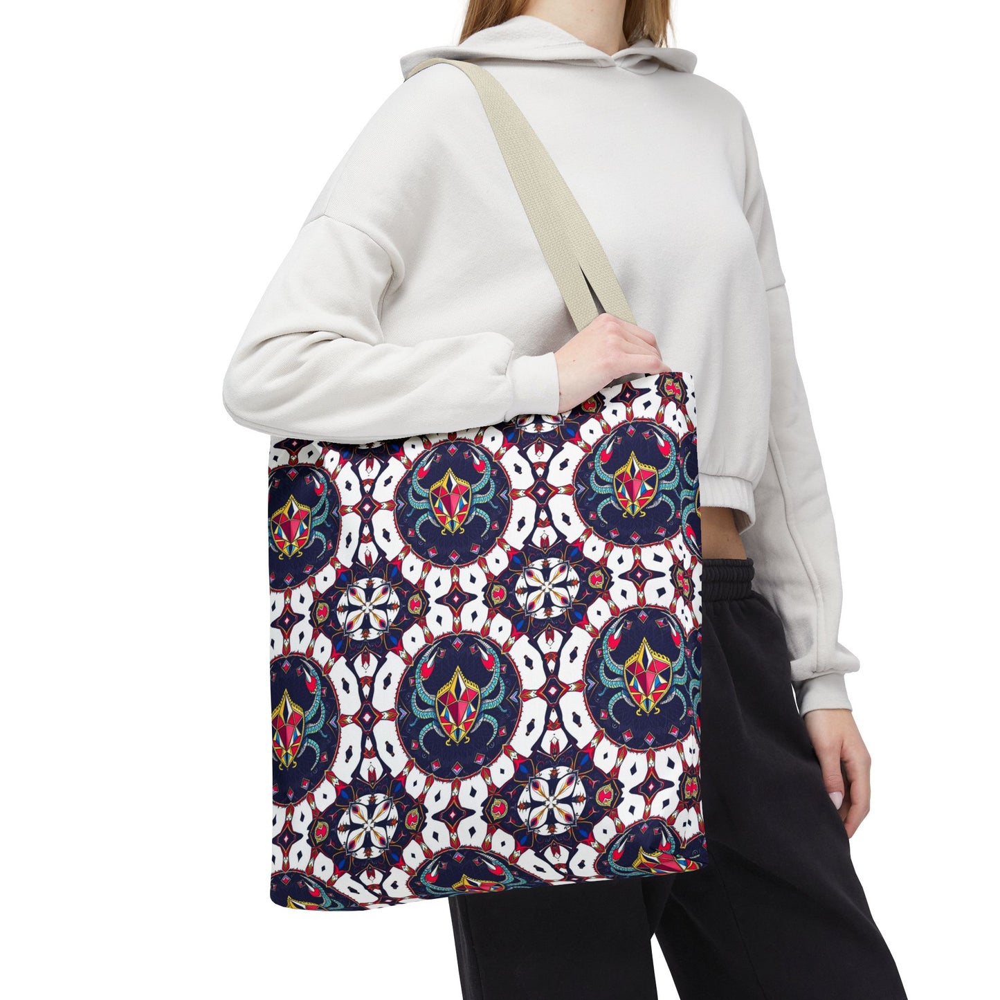 Tote Bag (AOP), Scorpio, Zodiac v1, Jewel Pattern