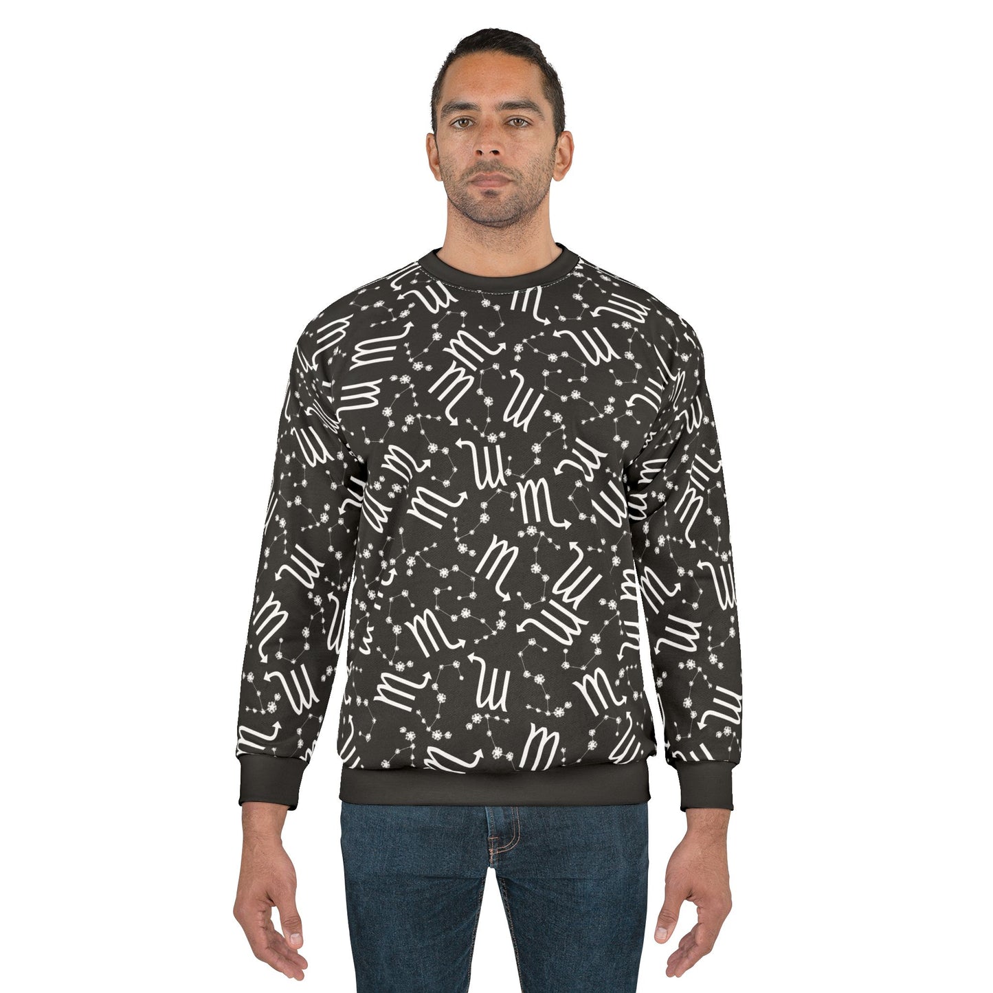 Zodiac AOP Unisex Sweatshirt Scorpio Zodiac Sign