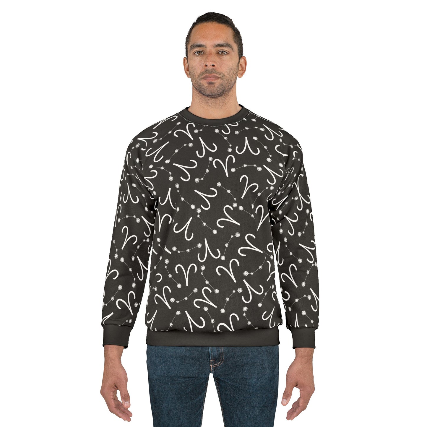 Zodiac AOP Unisex Sweatshirt Aries Zodiac Sign
