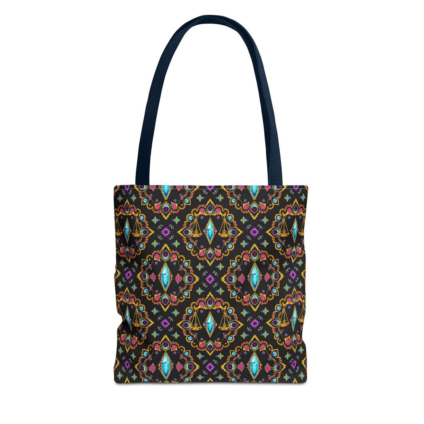 Tote Bag (AOP), Libra, Zodiac v1, Jewel Pattern