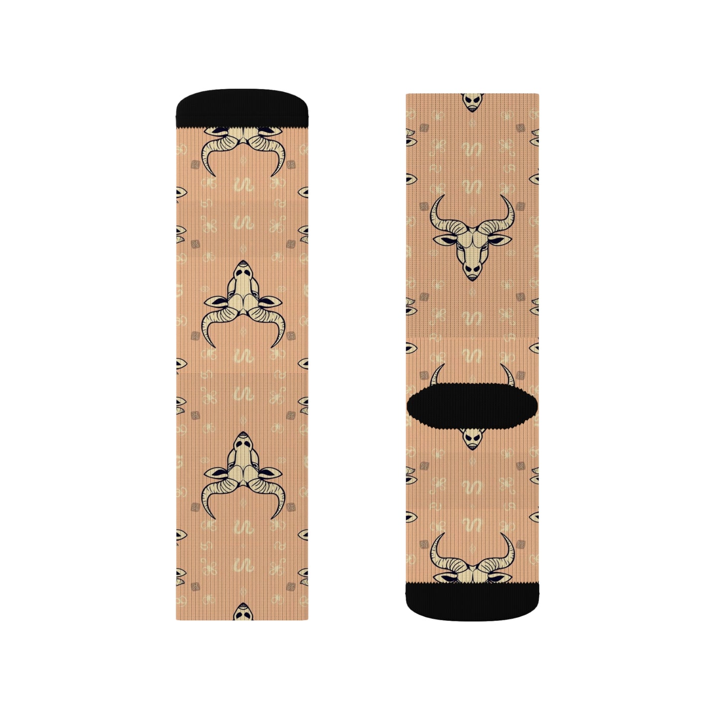 Sublimation Socks, Taurus, Zodiac, Pattern