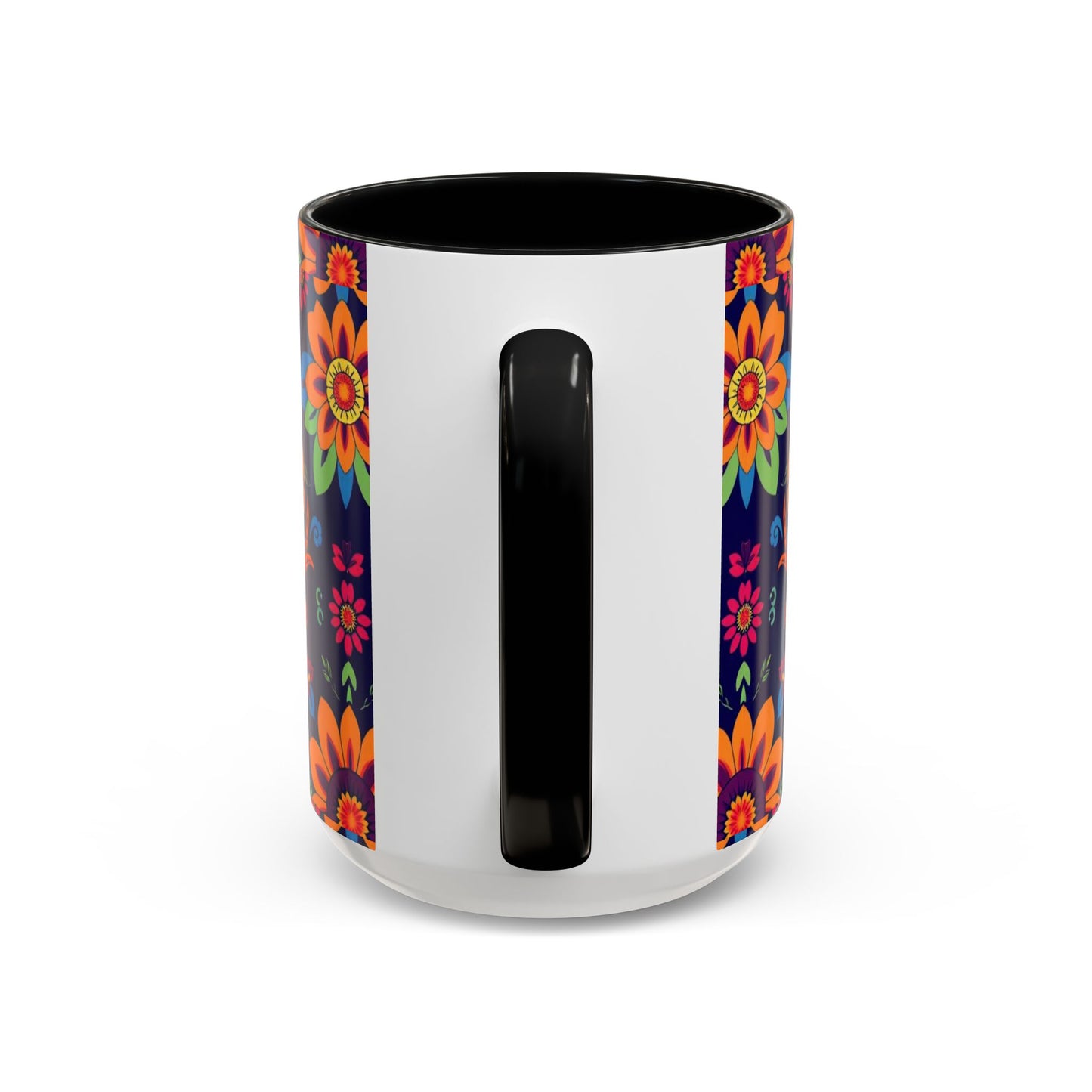 Accent Coffee Mug, Cancer, Zodiac, Flower Pattern, (11, 15oz)