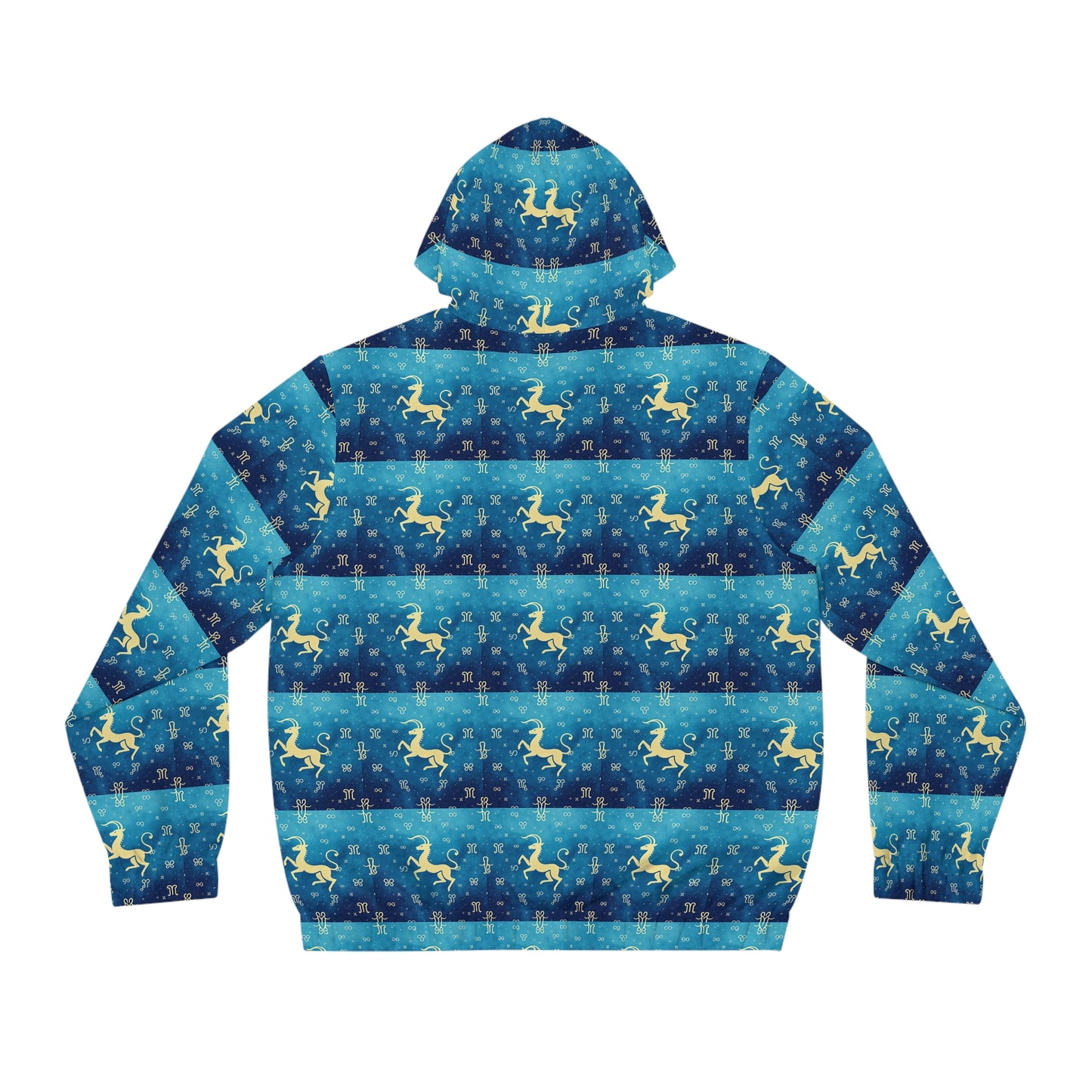 Full-Zip Hoodie (AOP), Aquarius, Zodiac v4, Pattern