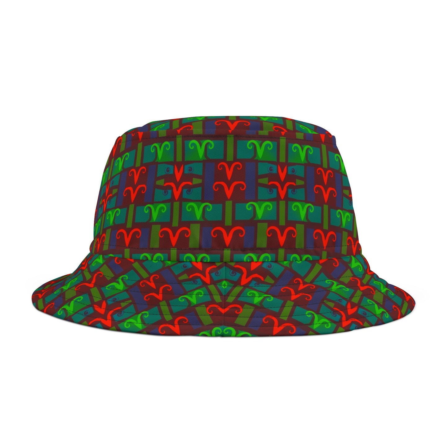 Bucket Hat, (AOP), Aries, Zodiac, Shape Pattern