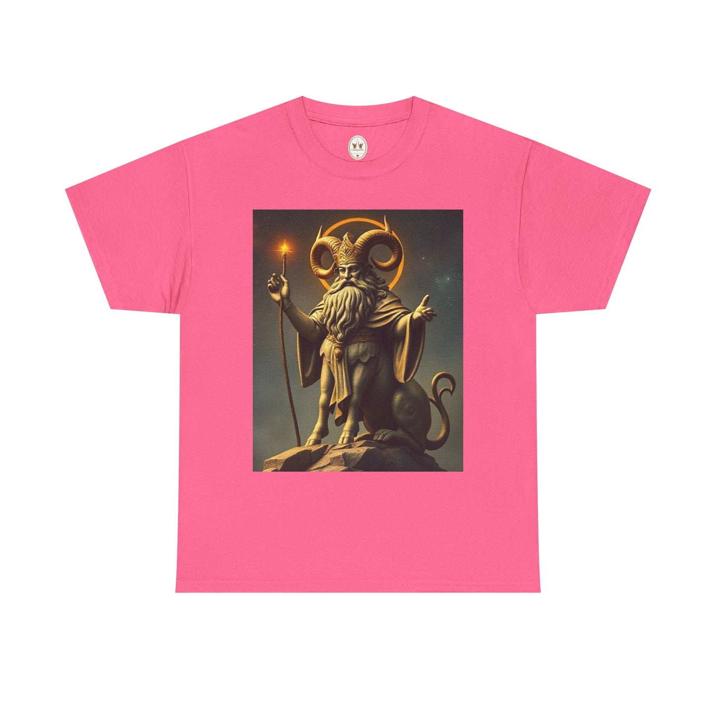 Unisex Heavy Cotton T-Shirt, Taurus God, Zodiac Design