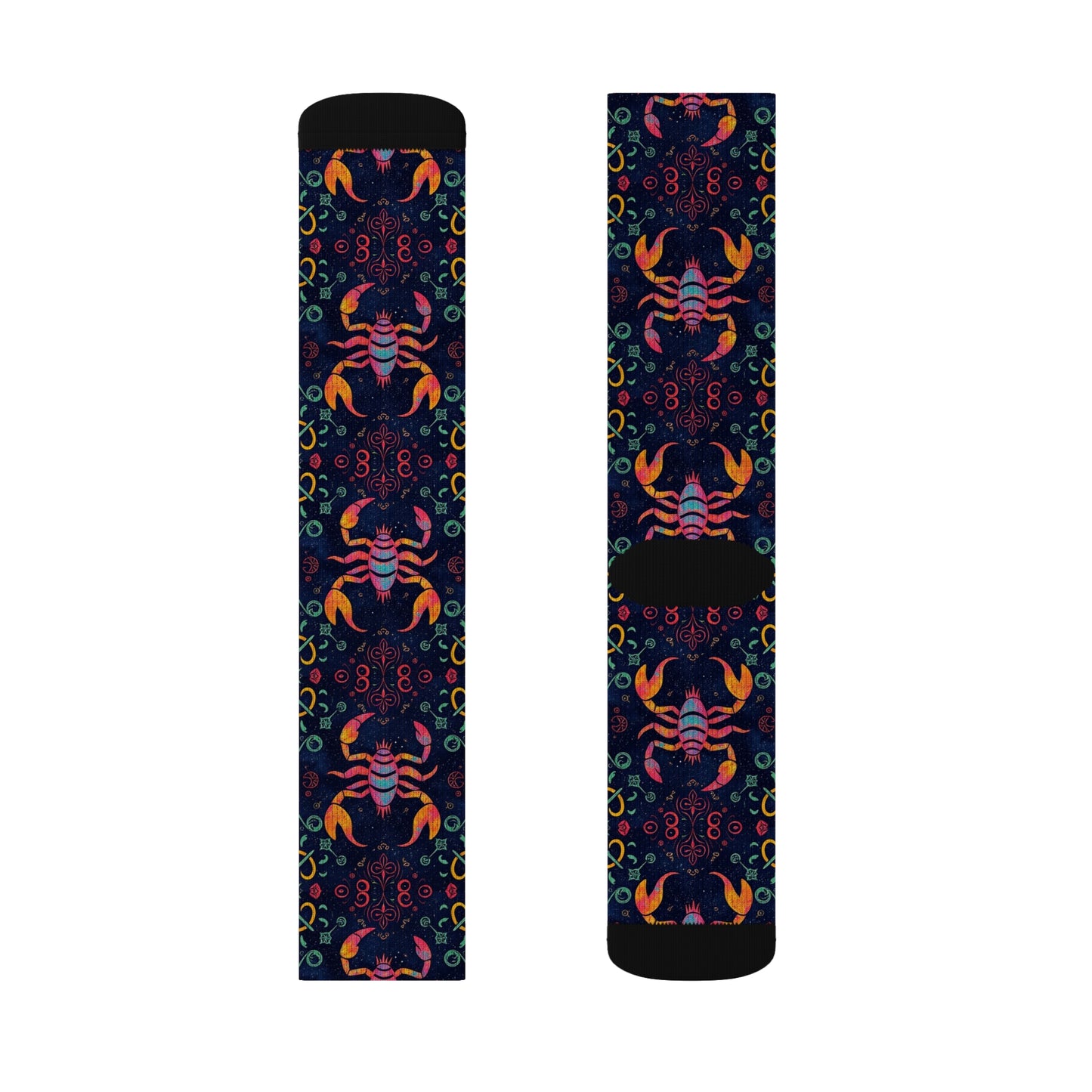 Sublimation Socks, Scorpio, Zodiac v3, Pattern