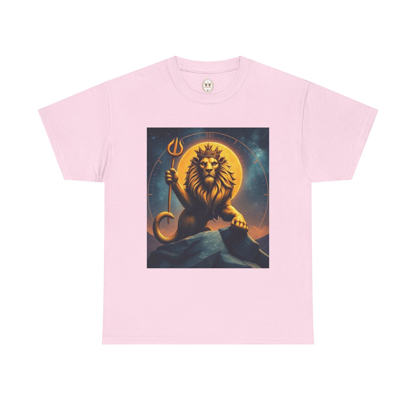 Unisex Heavy Cotton T-Shirt, King of Lion v3, Leo Zodiac Design