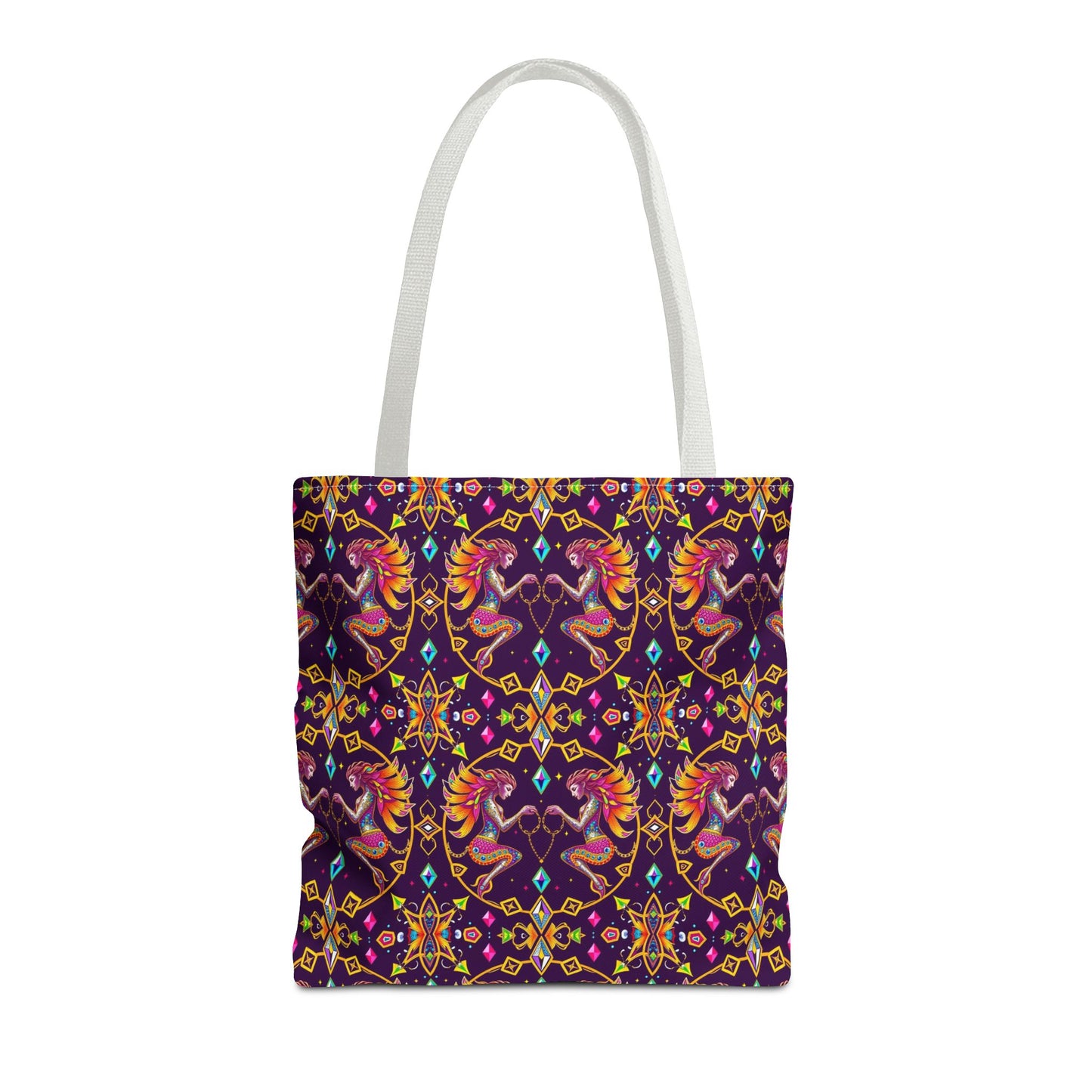 Tote Bag (AOP), Gemini, Zodiac, Jewel Pattern