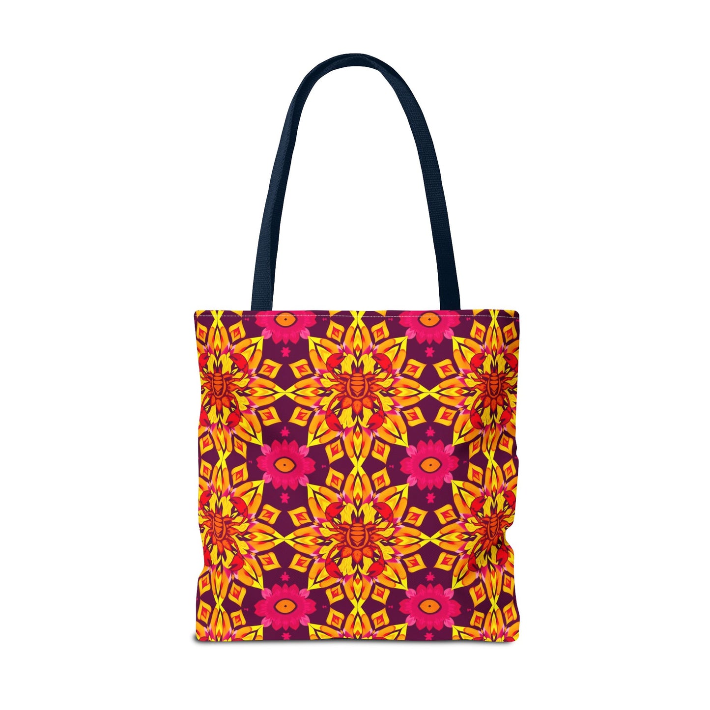 Tote Bag (AOP), Scorpio, Zodiac, Flower Pattern