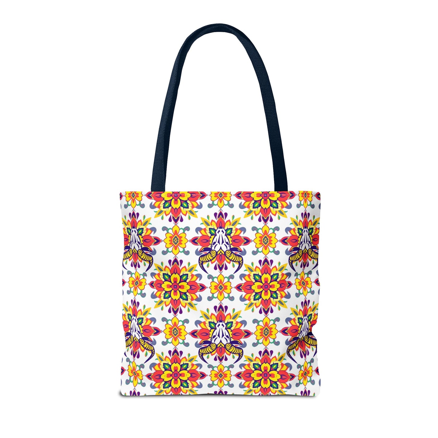 Tote Bag (AOP), Taurus, Zodiac, Flower Pattern